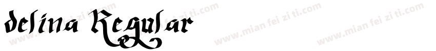 delina Regular字体转换